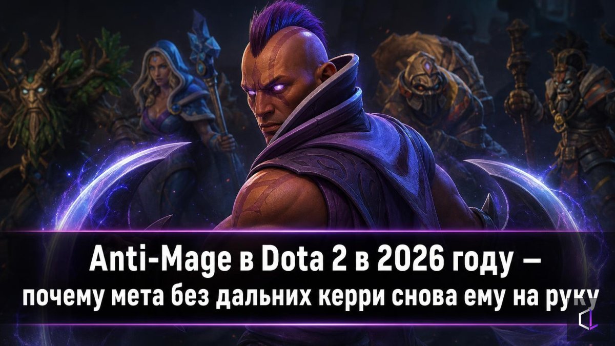 Anti-Mage в Dota 2 в 2026 году — почему мета без дальних керри снова ему на руку