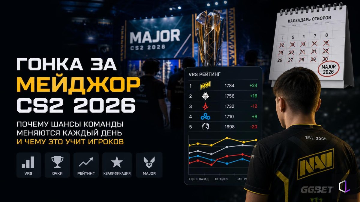 Гонка за мейджор CS2 2026: почему шансы команды меняются каждый день и чему это учит игроков