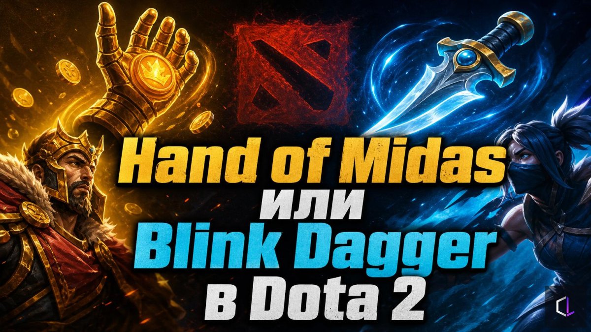 Dota 2-дегі Hand of Midas пен Blink Dagger — ойын нашар жүріп тұрғанда не сатып алу керек