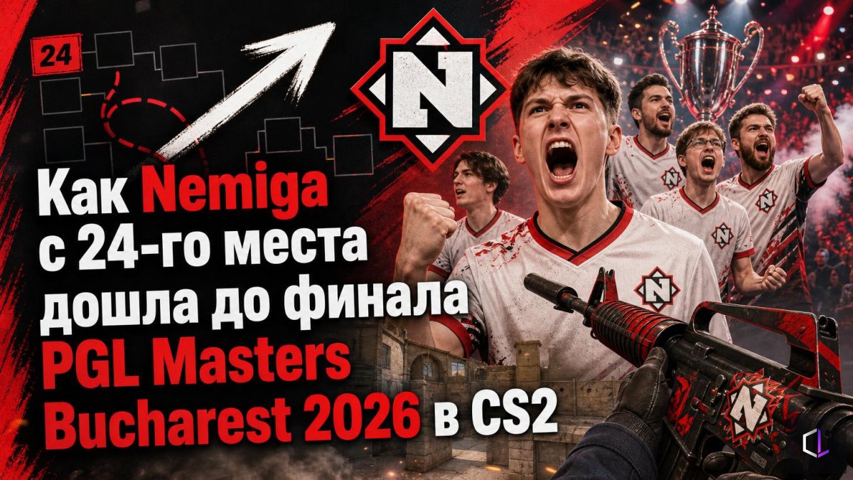Как Nemiga с 24-го места дошла до финала PGL Masters Bucharest 2026 в CS2