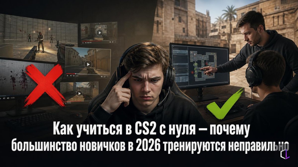 Как учиться в CS2 с нуля — почему большинство новичков в 2026 тренируются неправильно