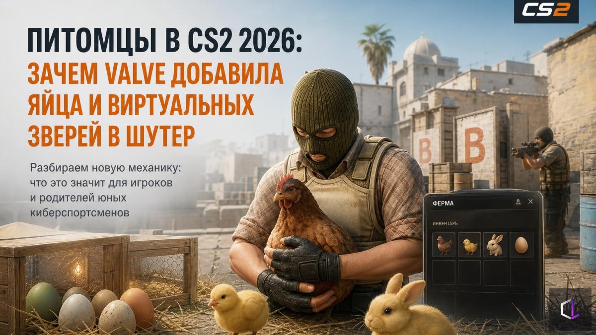 CS2 2025-те үй жануарлары: Valve неге атыс ойынына жұмыртқа мен виртуалды аңдарды қосты