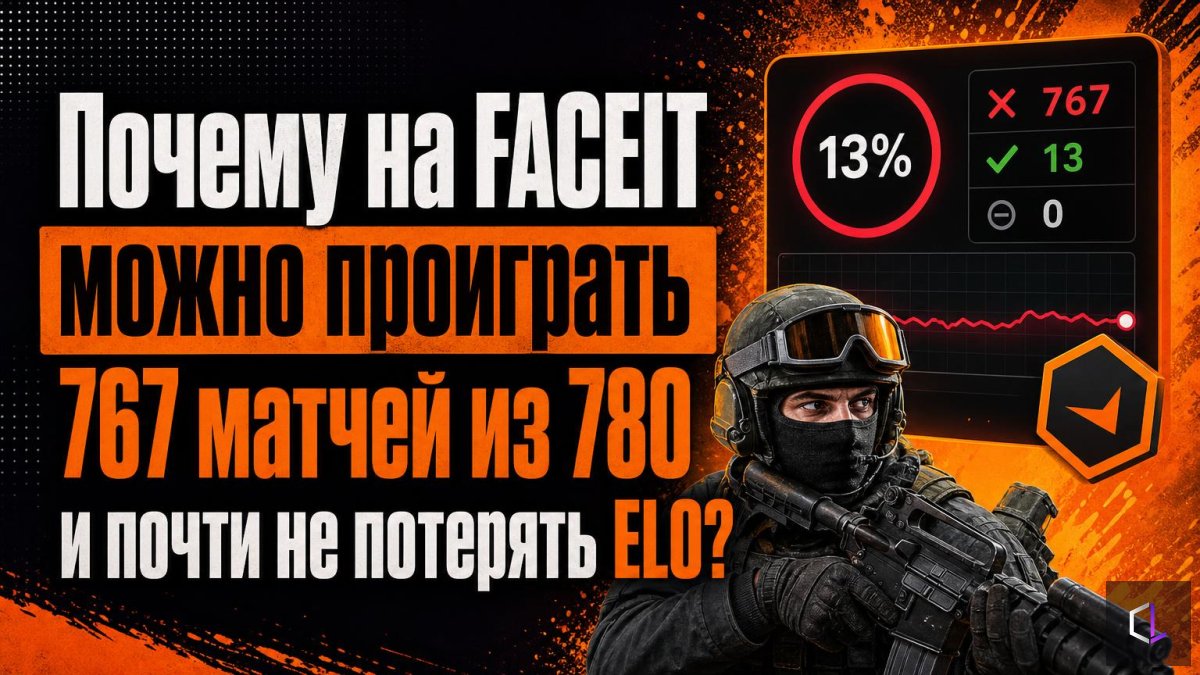 Why can you lose 767 out of 780 matches on FACEIT and barely lose any ELO?