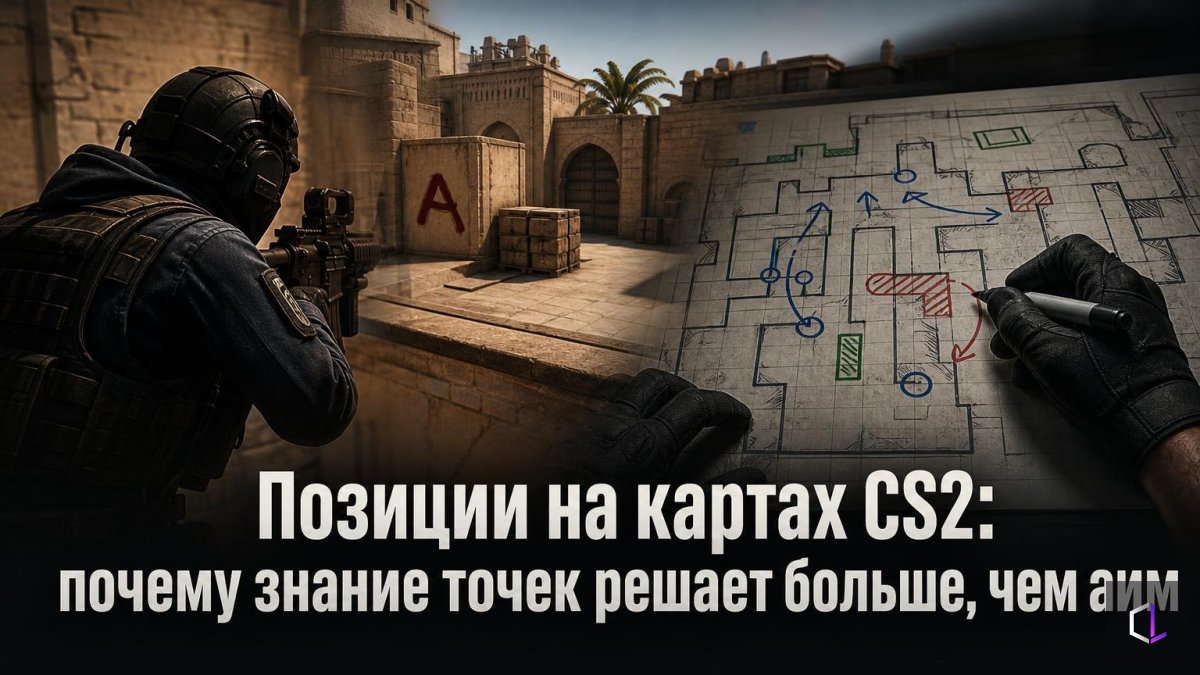 Позиции на картах CS2: почему знание точек решает больше, чем аим