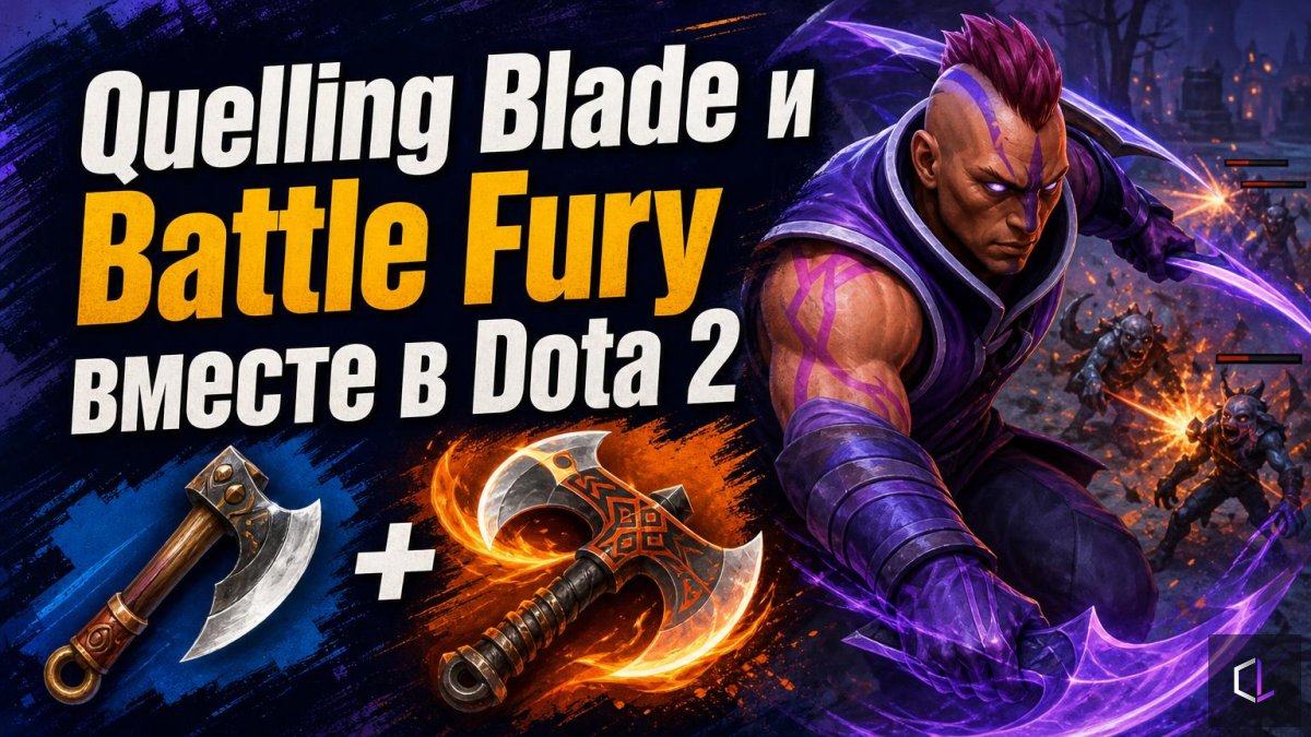 Dota 2-дегі Quelling Blade және Battle Fury бірге: крипке берілетін шығын қосыла ма