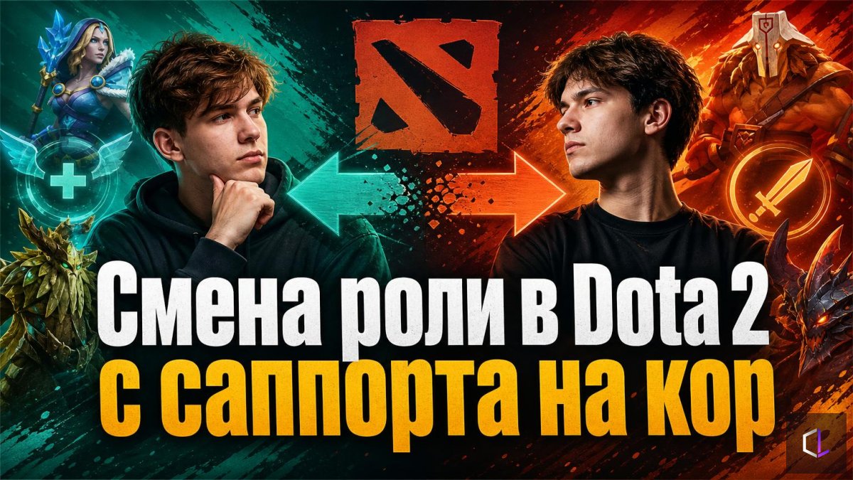 Смена роли в Dota 2 с саппорта на кор — почему обратный путь проще