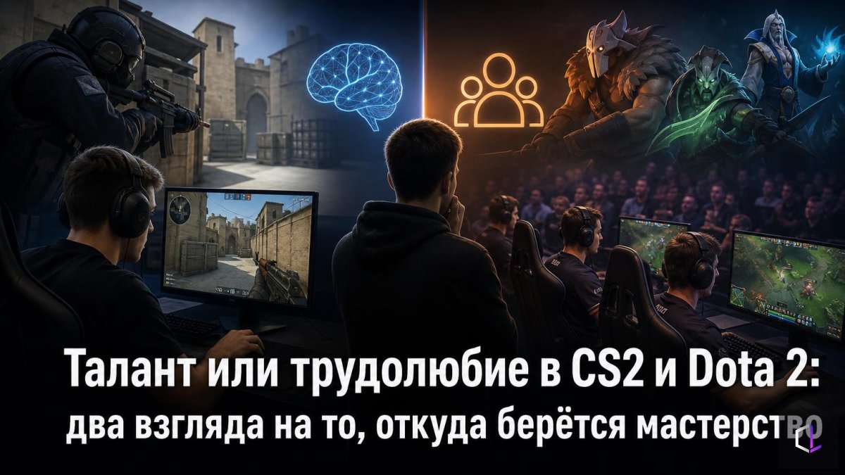 CS2 мен Dota 2-дегі талант па, еңбек қорлығы ма: шеберлік қайдан шығады деген екі көзқарас